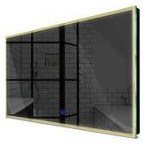 Specchio LED Rettangolare | Pulsante touch | Luce bianca calda - Reyze Serie Edge Modello 1